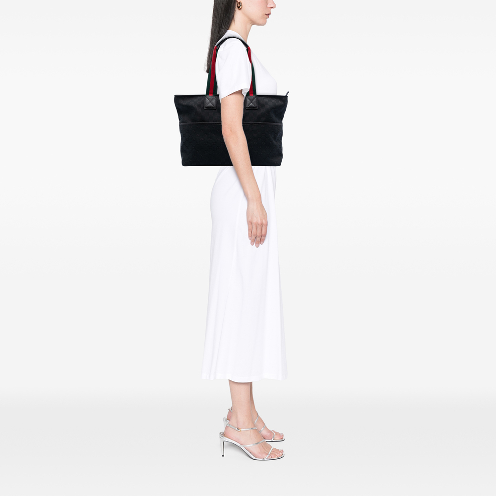 Pre-Loved Gucci GG Canvas Web Tote - Picture 7 of 7